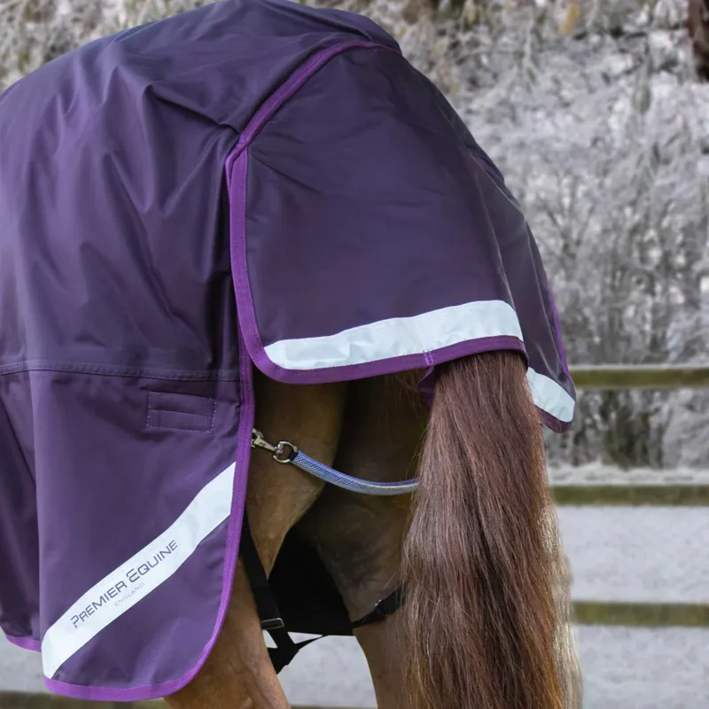 Premier Equine Buster Storm 420g Combo Turnout Rug with Classic Neck - Purple-4